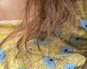 Horny barefoot hippie spits in your mouth and cums in the garden