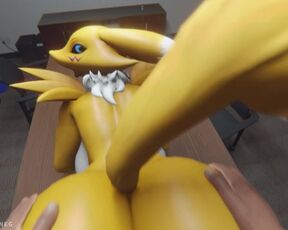 Renamon - Hard ass fuck with cremapie