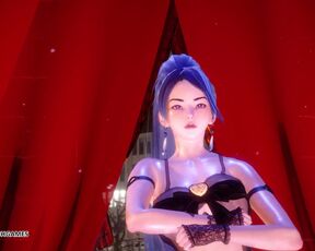 [MMD] Ankha Dance Kaisa Hot Striptease Dance League of Legends KDA Uncensored Hentai