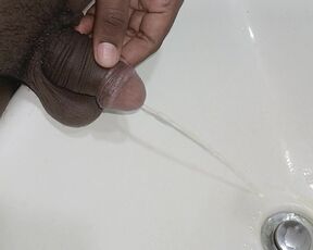 Pee boy asian new pee in the bathroom